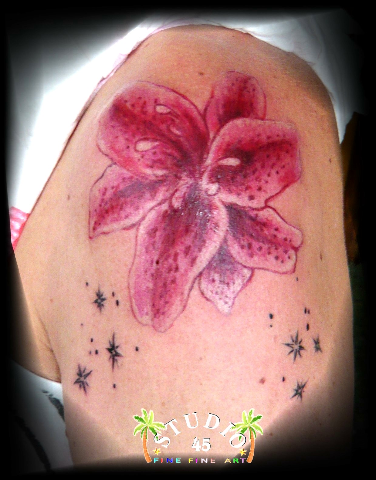 Watercolor Orchidee Pink